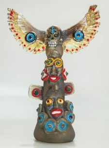6-Face Bird Totem with Blue Smile / Main Image